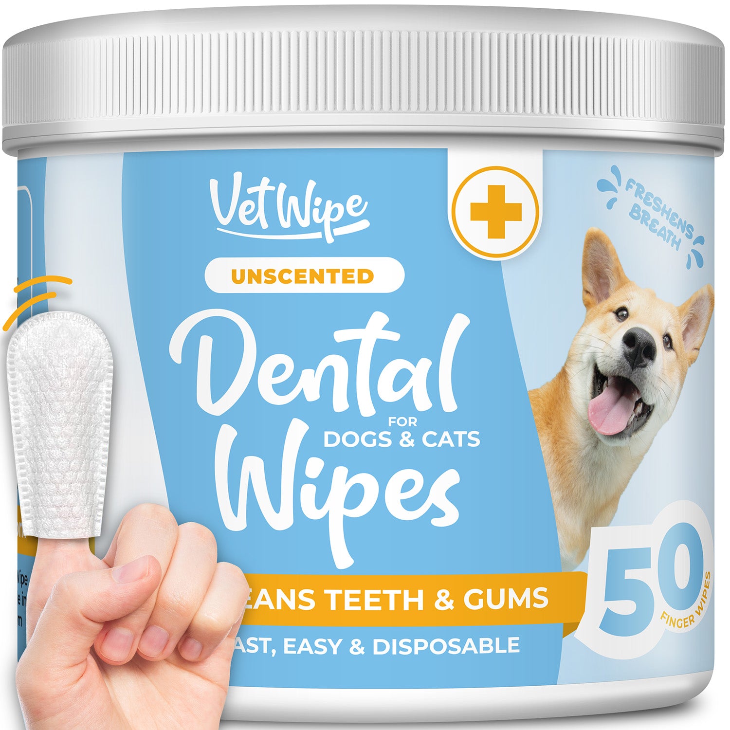 VetWipe Dog Teeth Cleaning Finger Wipes GTIN 0198715234961