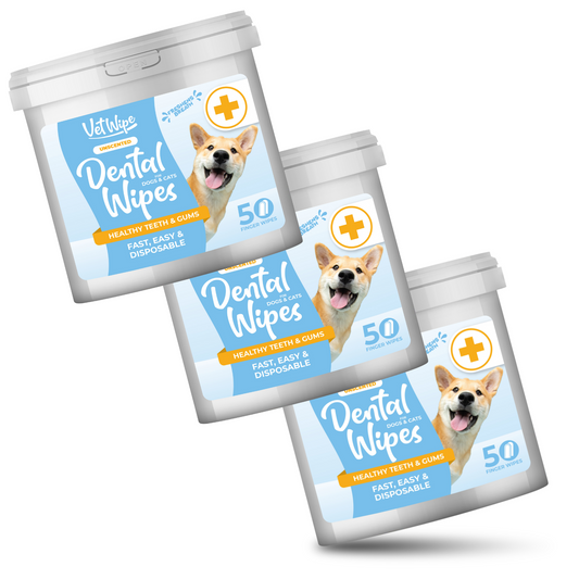 3X VetWipe™ Pet Dental Finger Wipes