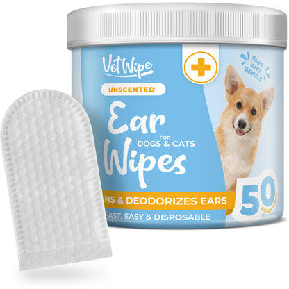 VetWipe™  Pet Ear Cleaning Finger Wipes